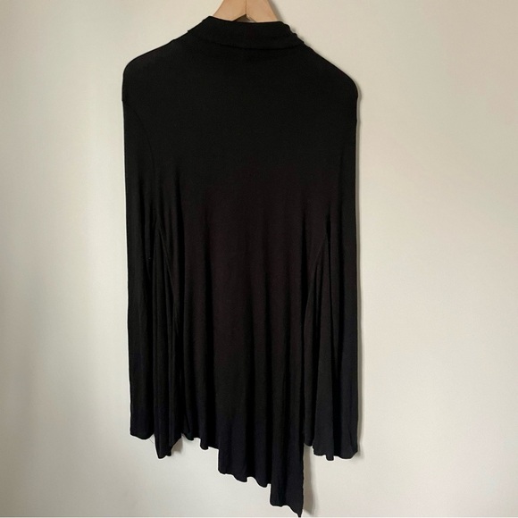 Free People Uptown Turtleneck Longsleeve Ribbed Top Black Size Small - Picture 9 of 9